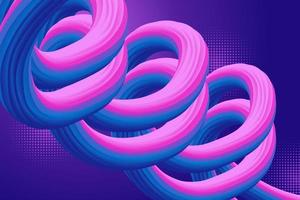 abstrakter gewellter flüssiger Hintergrund weicher Farbverlauf rosa und blau vektor