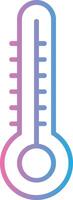 Thermometer Linie Gradient Symbol Design vektor
