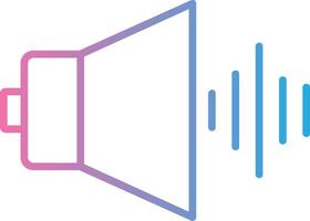 audio linje lutning ikon design vektor