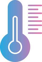 termometer glyf lutning ikon design vektor