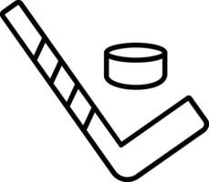 hockey linje ikon design vektor