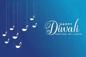 Diwali-Festival-Hintergrund-Vektor-Illustration vektor