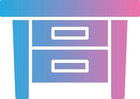 Seite Tabelle Glyphe Gradient Symbol Design vektor