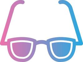 Brille Glyphe Gradient Symbol Design vektor