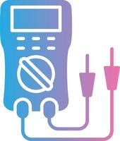 Multimeter Glyphe Gradient Symbol Design vektor