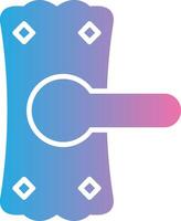 Tür Griff Glyphe Gradient Symbol Design vektor