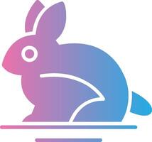 Hase Glyphe Gradient Symbol Design vektor