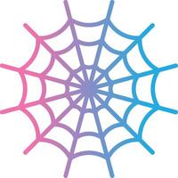 Spindel webb linje lutning ikon design vektor
