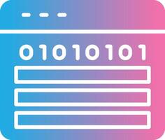 Netz Programmierung Glyphe Gradient Symbol Design vektor