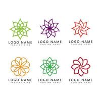 skönhet vektor lotus blommor design logo mall ikon