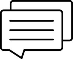 Chat-Line-Icon-Design vektor