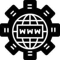 Internet Glyphe Symbol Design vektor