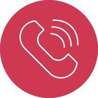 Telefon Linie multi Kreis Symbol vektor