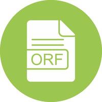 orf Datei Format Glyphe multi Kreis Symbol vektor