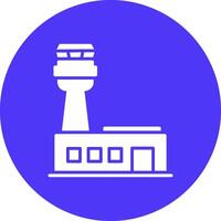 Flughafen Glyphe multi Kreis Symbol vektor