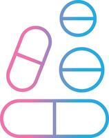 Tabletten Linie Gradient Symbol Design vektor