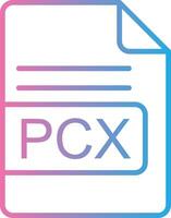 pcx Datei Format Linie Gradient Symbol Design vektor