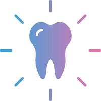 Dental Pflege Glyphe Gradient Symbol Design vektor