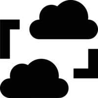 data lagring ikon symbol bild för databas illustration vektor