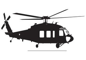 Militär- Hubschrauber Silhouette kostenlos vektor