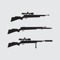 Gewehr Logo Symbol und taktisch Design Waffen Illustration vektor