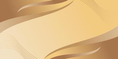 Gold Gradient Hintergrund mit Kopieren Raum Bereich. luxuriös und elegant. Vorlage Design zum Banner, Gruß Karte, Flyer, Broschüre, Sozial Medien. vektor
