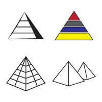 Pyramide Symbol Symbol vektor