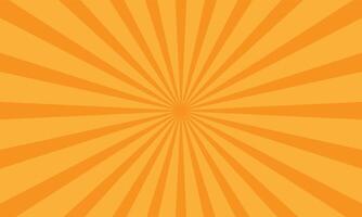 orange sunburst bakgrund. illustration vektor