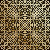 geometrisk arabicum islamic guld mönster, mönster Asien. vektor
