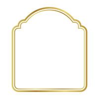 Gold Rahmen Symbol. vektor