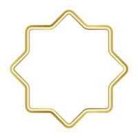 Gold Rahmen Symbol. vektor