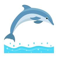 Delphinschwimmkonzepte vektor