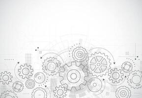 abstrakt Ausrüstung Rad Mechanismus Hintergrund. Maschine Technologie. Illustration vektor