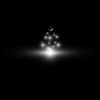 lysa skarpt stjärna på svart. ljus blinkar. transparent element med glöd effekt vektor