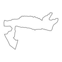 samana provins Karta, administrativ division av Dominikanska republik. illustration. vektor