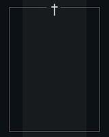 begravning kort. tömma kort. digital begravning meddelande inbjudan mall i illustratör vektor