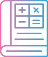 Mathematik Linie Gradient Symbol Design vektor