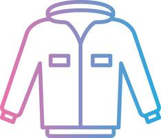 Jacke Linie Gradient Symbol Design vektor