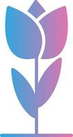 Tulpe Glyphe Gradient Symbol Design vektor