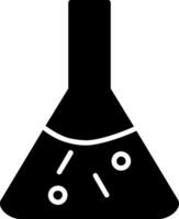 Chemie Glyphe Symbol Design vektor