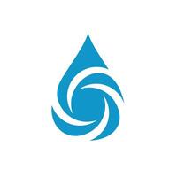 fallen Wasser Logo Design Vorlage Illustration vektor