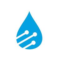 fallen Wasser Logo Design Vorlage Illustration vektor