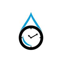 fallen Wasser Logo Design Vorlage Illustration vektor