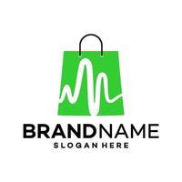 Tasche Einkaufen Logo Design Vorlage Illustration vektor