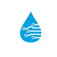 fallen Wasser Logo Design Vorlage Illustration vektor