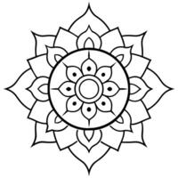 tibetian mandala för vuxna mandala färg sida sinne avkopplande mandala vektor