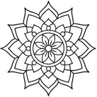 Verstand entspannend Färbung Seite Mandala zum Erwachsene Färbung Seite Mandala zum Erwachsene Färbung Mandala vektor