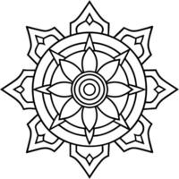 Verstand entspannend Färbung Seite Mandala zum Erwachsene Färbung Seite Mandala zum Erwachsene Färbung Mandala vektor