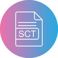 sct Datei Format Linie Gradient Kreis Symbol vektor