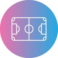 Fußball Feld Linie Gradient Kreis Symbol vektor